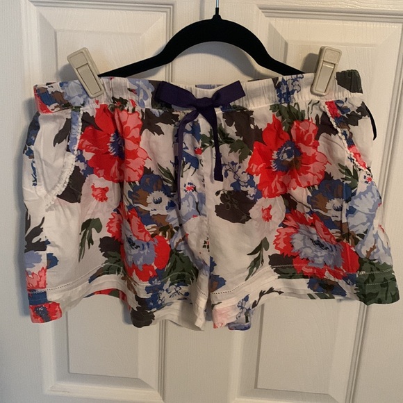 Joules Cotton Floral Pajama Short Set Size Medium - Picture 5 of 10